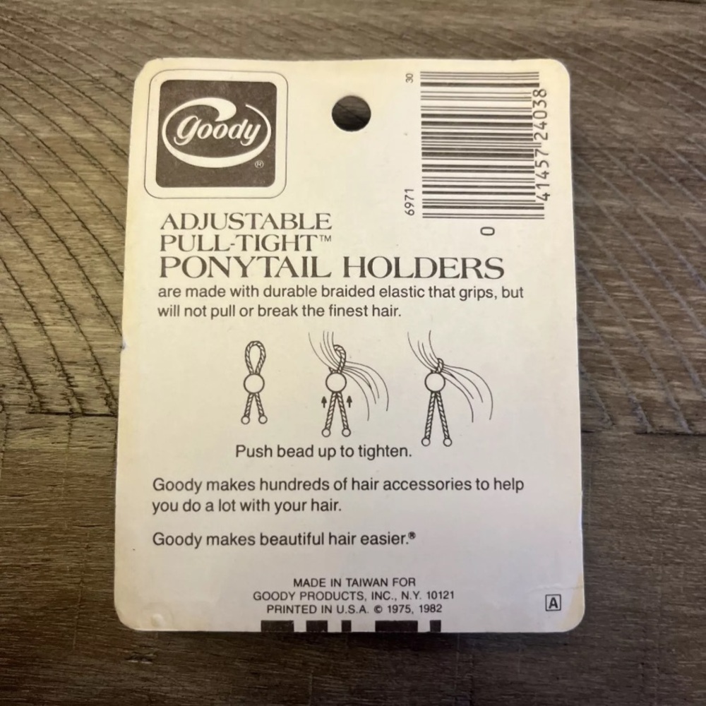 Vintage 1980’s Goody Adjustable Pull-Tight Ponytail Holders - Picture 6 of 7